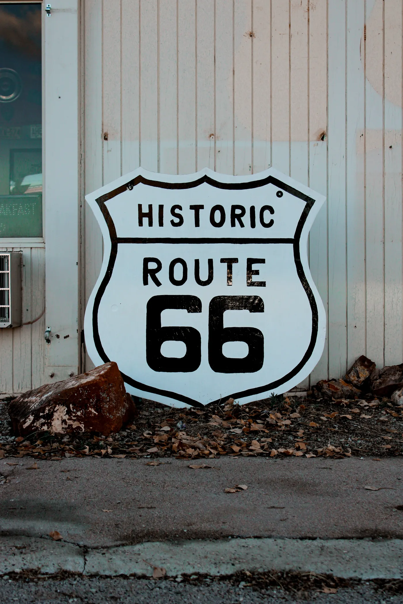 Historic Route 66 sign in Seligman, Arizona