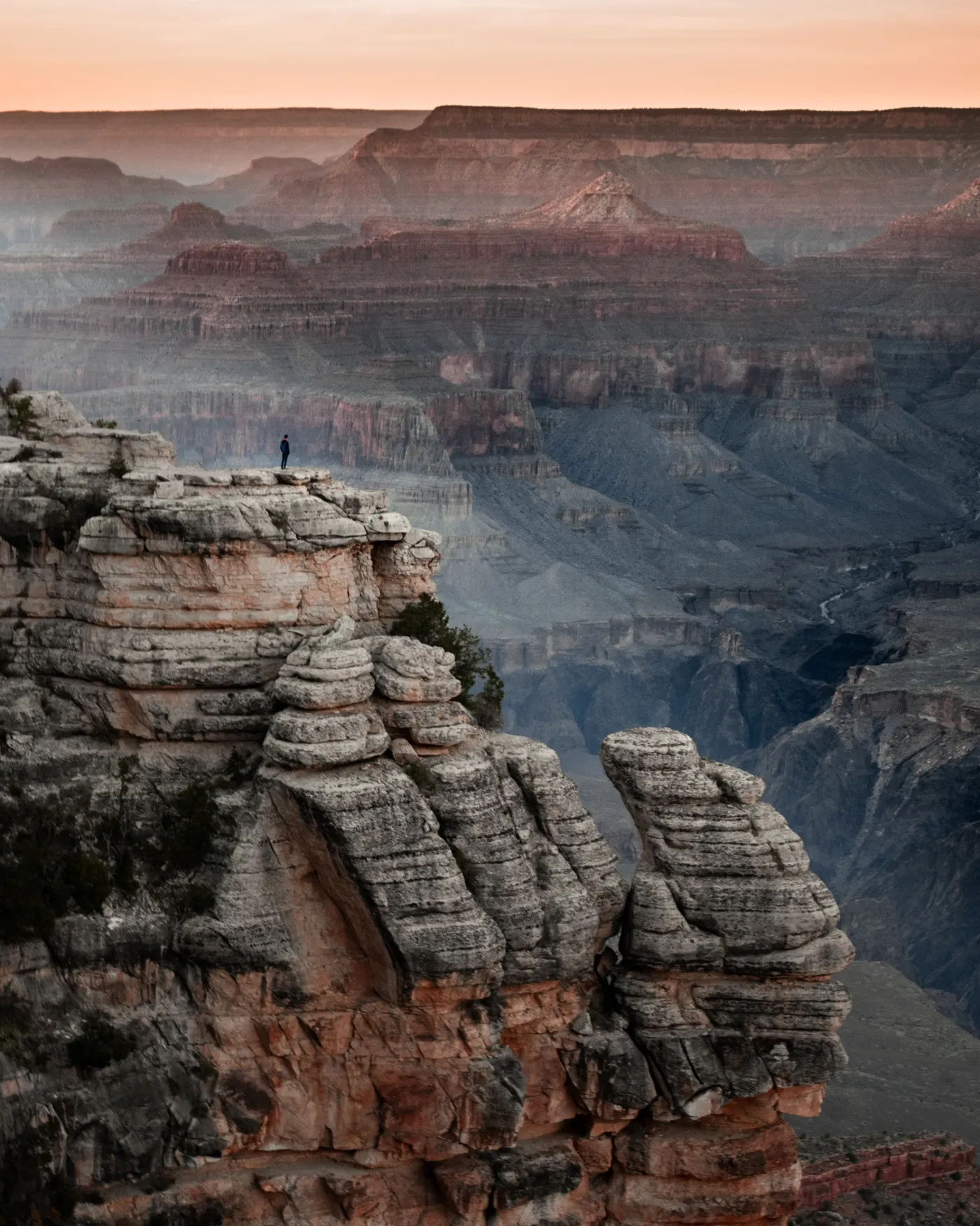 Grand Canyon cliffs at sunset