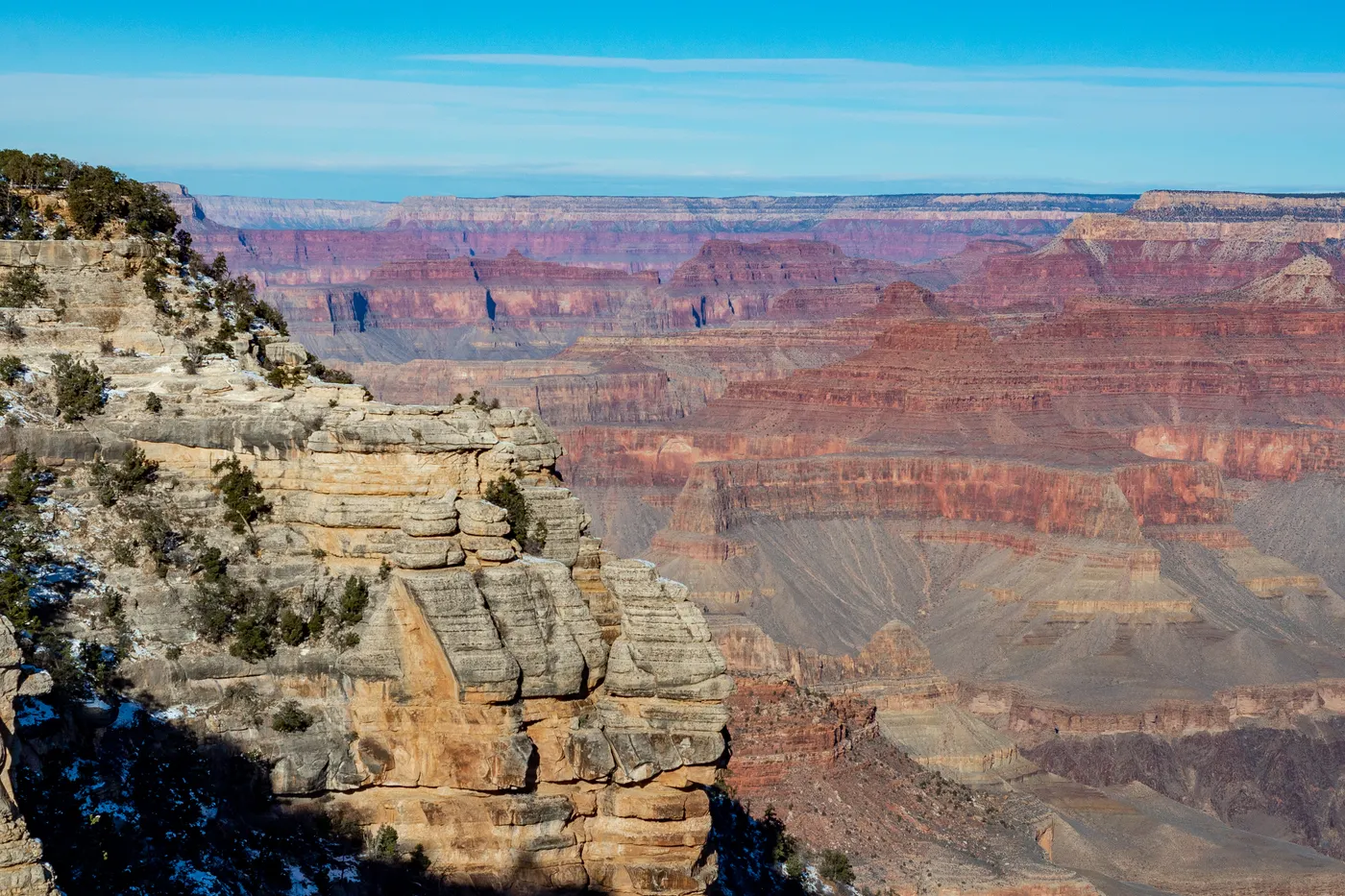 Colorful rock layers of the Grand Canyon